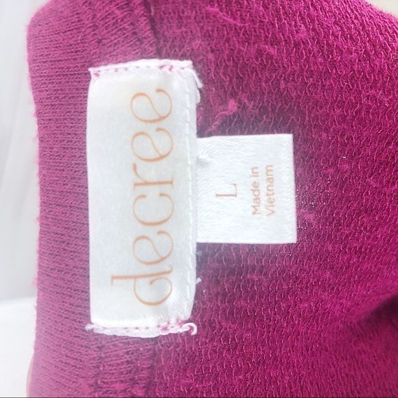 Decree Maroon & Gold Shopping Addict Sweater L - Picture 8 of 8